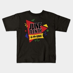 Juneteenth 6-19-1865 Retro Celebration Kids T-Shirt